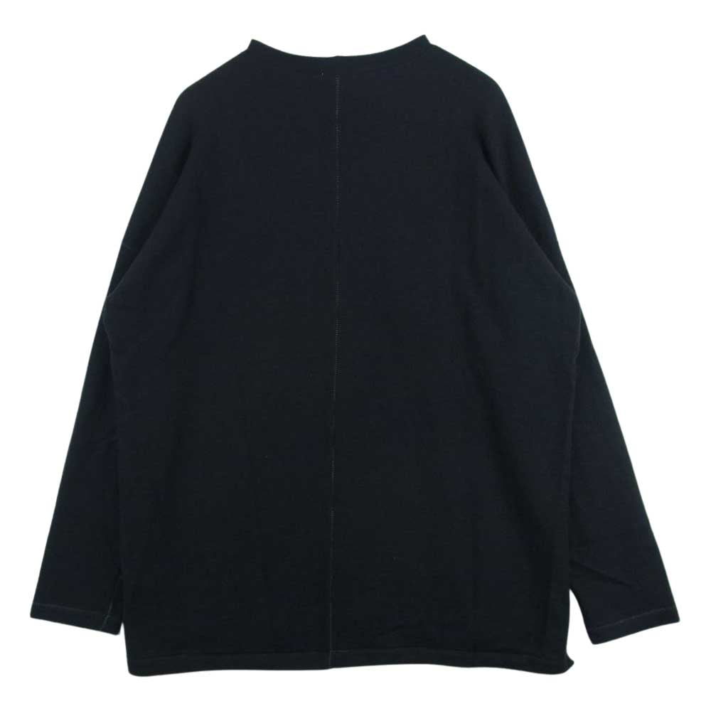 ネプラ NE-CT-007 WOOL JERSEY CREW PO ウール ジャージー クルーネック プルオーバー BOTANIVCAL PRODUCT ニット ブラック系 2【極上美品】【中古】