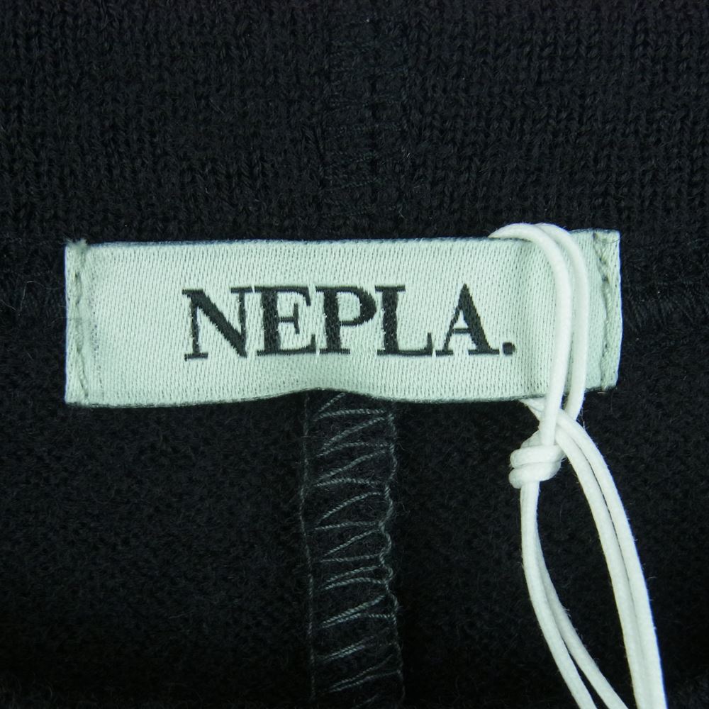 ネプラ NE-CT-007 WOOL JERSEY CREW PO ウール ジャージー クルーネック プルオーバー BOTANIVCAL PRODUCT ニット ブラック系 2【極上美品】【中古】