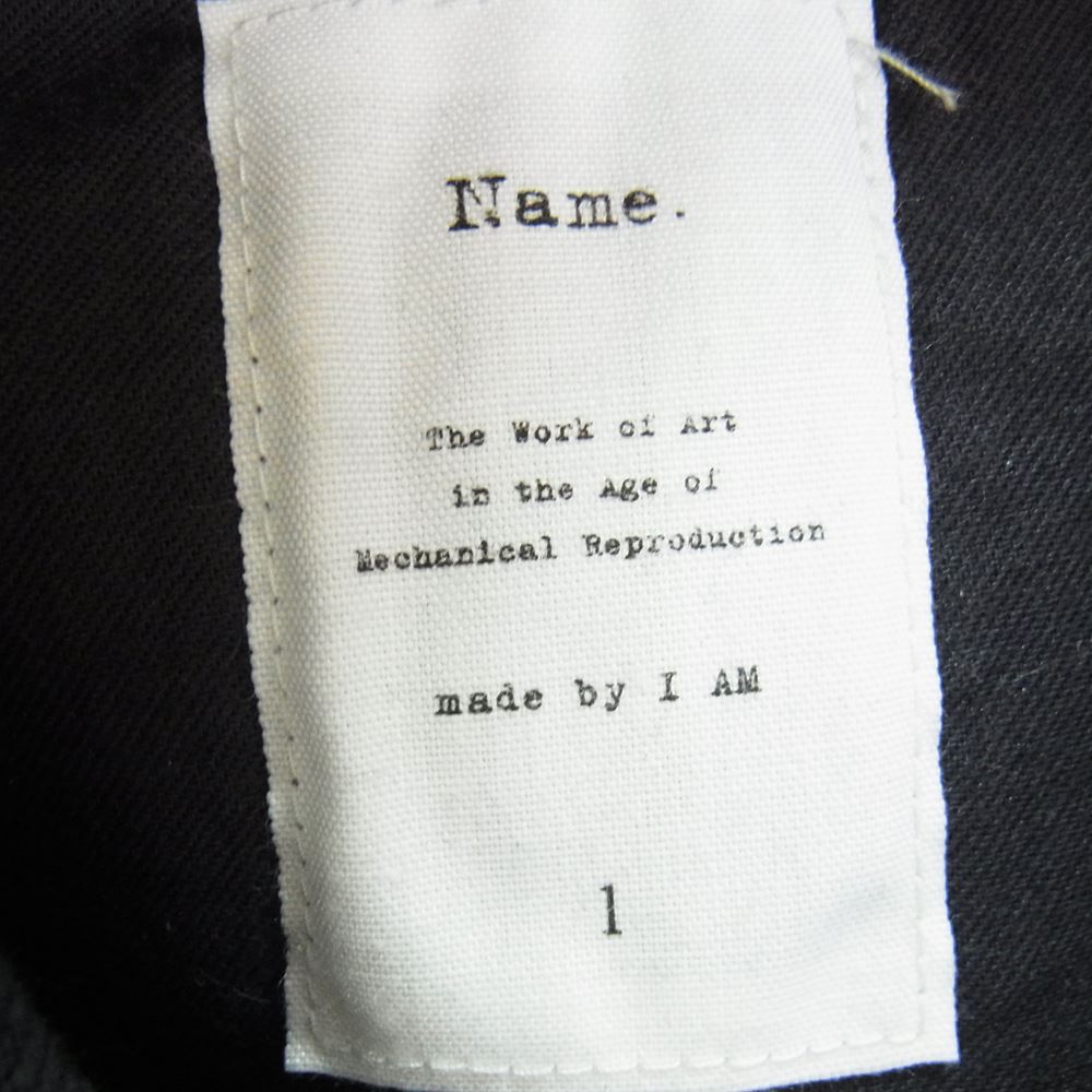 ネーム 2020SS NMPT-20SS-001 WIDE TAPERED DENIM PANTS ワイド テーパード デニム パンツ ネイビー系 1【新古品】【未使用】【中古】