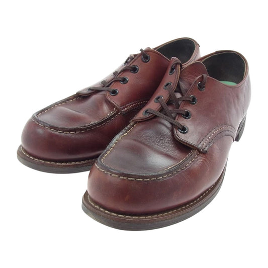 RED WING レッドウィング 刺繍羽タグ 212 OXFORD WORK SHOES オックスフォード ワーク ローカット レザー シューズ ブラウン系【中古】