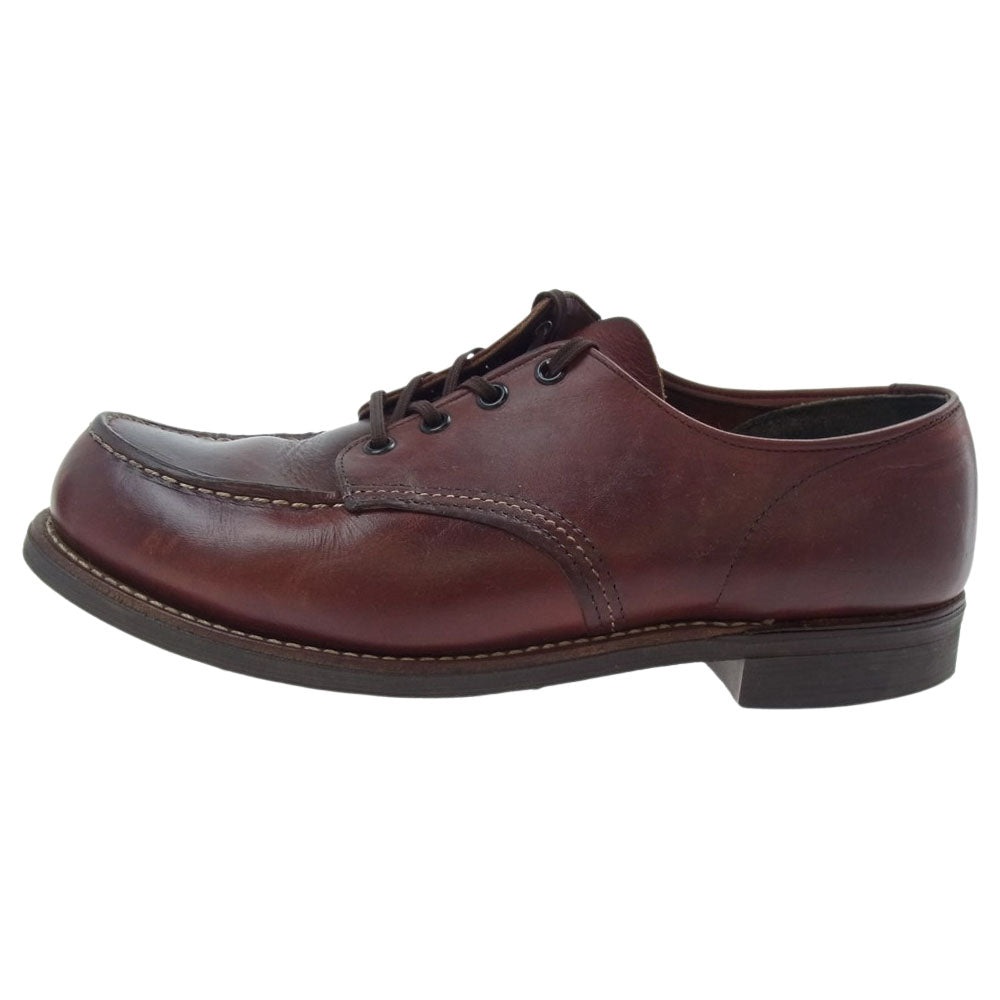 RED WING レッドウィング 刺繍羽タグ 212 OXFORD WORK SHOES オックスフォード ワーク ローカット レザー シューズ ブラウン系【中古】
