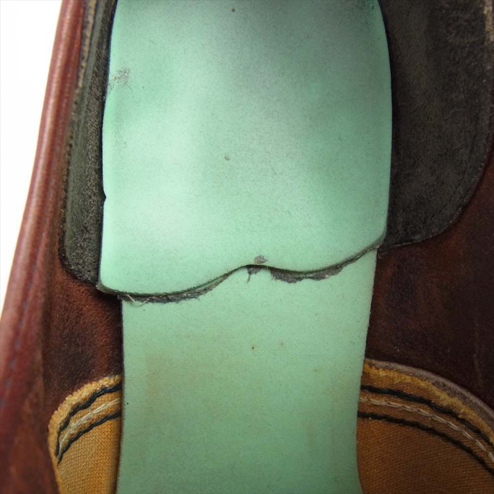 RED WING レッドウィング 刺繍羽タグ 212 OXFORD WORK SHOES オックスフォード ワーク ローカット レザー シューズ ブラウン系【中古】