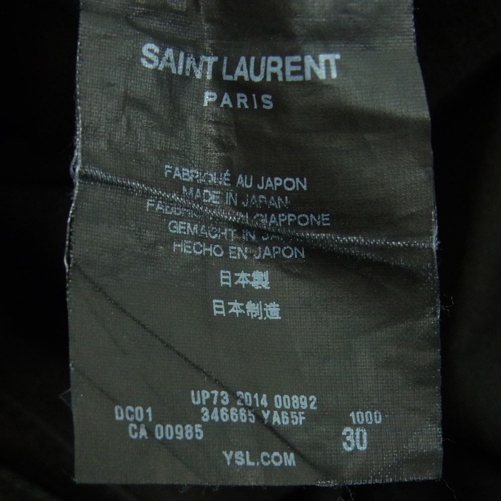 SAINT LAURENT サンローラン 2014 346665 YA65F エディ期 D01 W/SK-LW スキニー ブラック デニム パンツ ブラック系 30【中古】