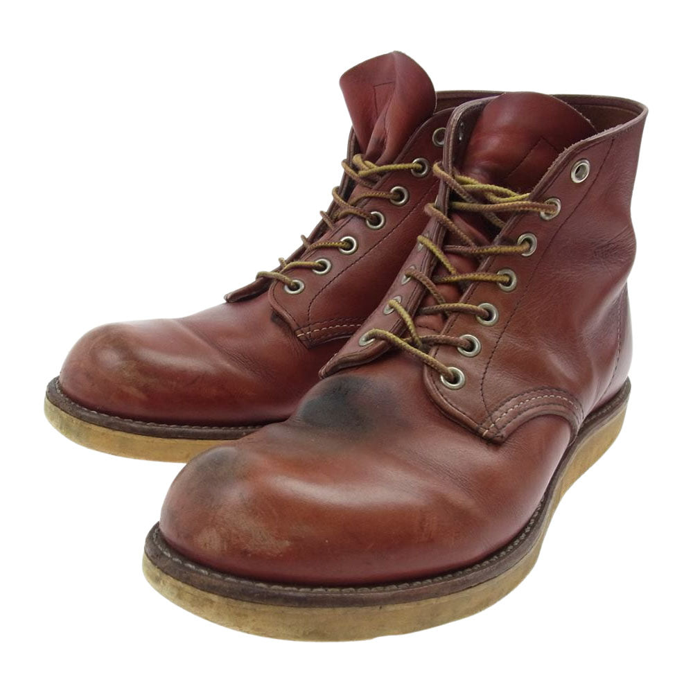 RED WING レッドウィング 8166 CLASSIC ROUND クラシック ワーク ブーツ ブラウン系 US 9【中古】