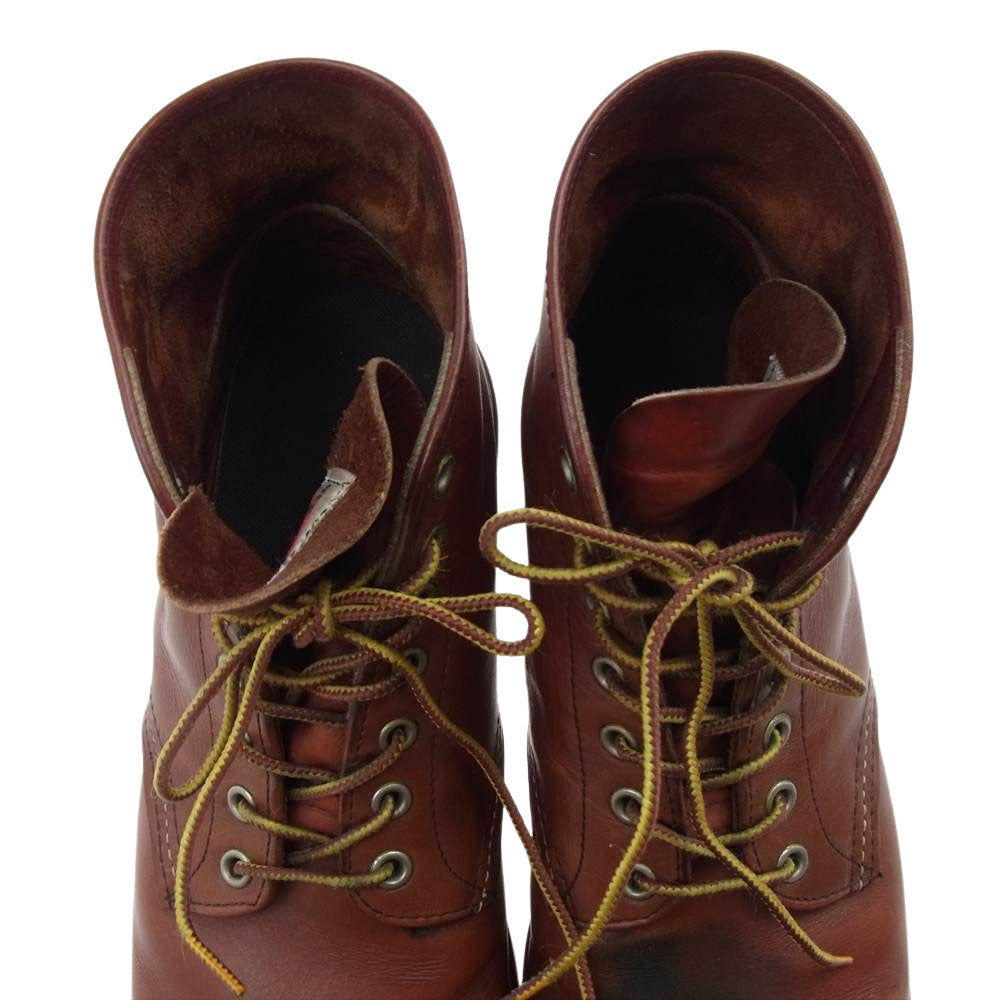 RED WING レッドウィング 8166 CLASSIC ROUND クラシック ワーク ブーツ ブラウン系 US 9【中古】