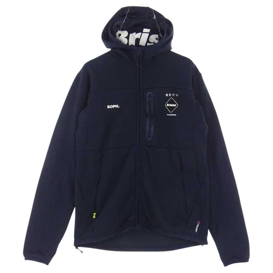 SOPH ソフ 18AW FCRB-189036 FCRB F.C.Real Bristol POLARTEC FLEECE ZIP UP GAITER H ジップパーカー エフシー アールビー ネイビー系 S【中古】