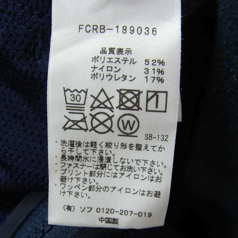 SOPH ソフ 18AW FCRB-189036 FCRB F.C.Real Bristol POLARTEC FLEECE ZIP UP GAITER H ジップパーカー エフシー アールビー ネイビー系 S【中古】