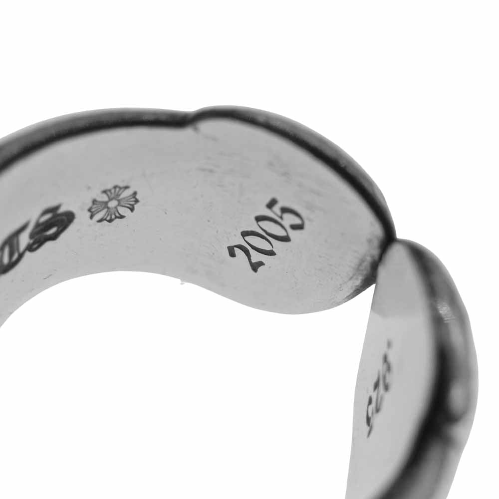 CHROME HEARTS クロムハーツ（原本無） SM SCROLL LABEL スモール スクロール ラベル リング シルバー系 5.5号【中古】