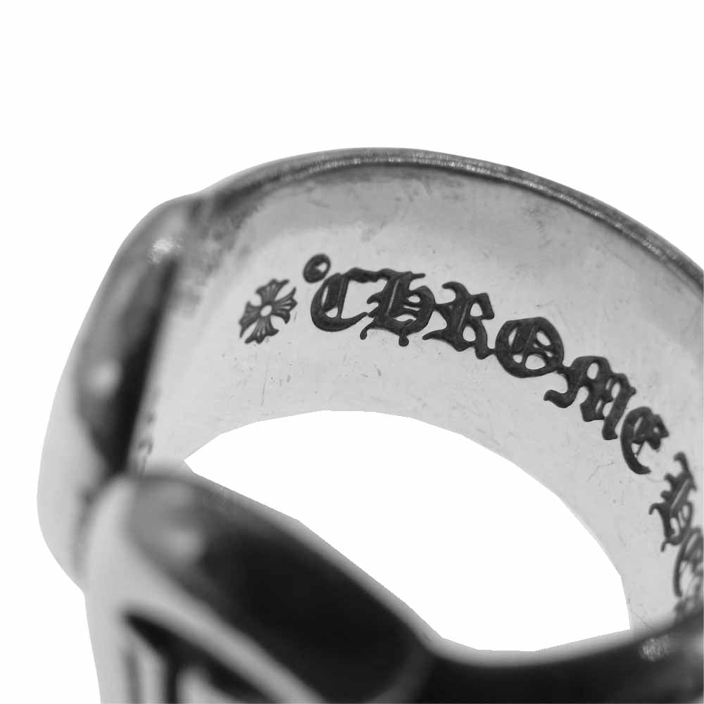 CHROME HEARTS クロムハーツ（原本無） SM SCROLL LABEL スモール スクロール ラベル リング シルバー系 5.5号【中古】