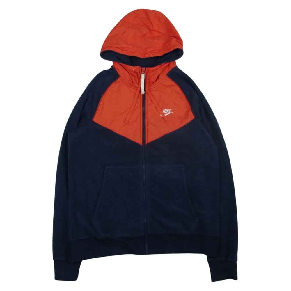NIKE ナイキ CORE WINTER S FULLZIP HOODIE フリース ジャケット ネイビー系 M【中古】