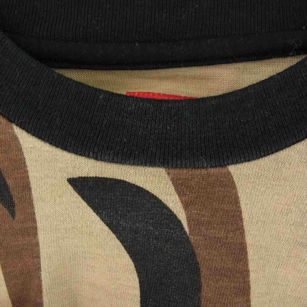 Supreme シュプリーム 19AW Supreme L/S Pocket TEE Tribal Camo ロングスリーブ ポケット Tシャツ カットソー 長袖 トライバルカモ カーキ系 S【中古】
