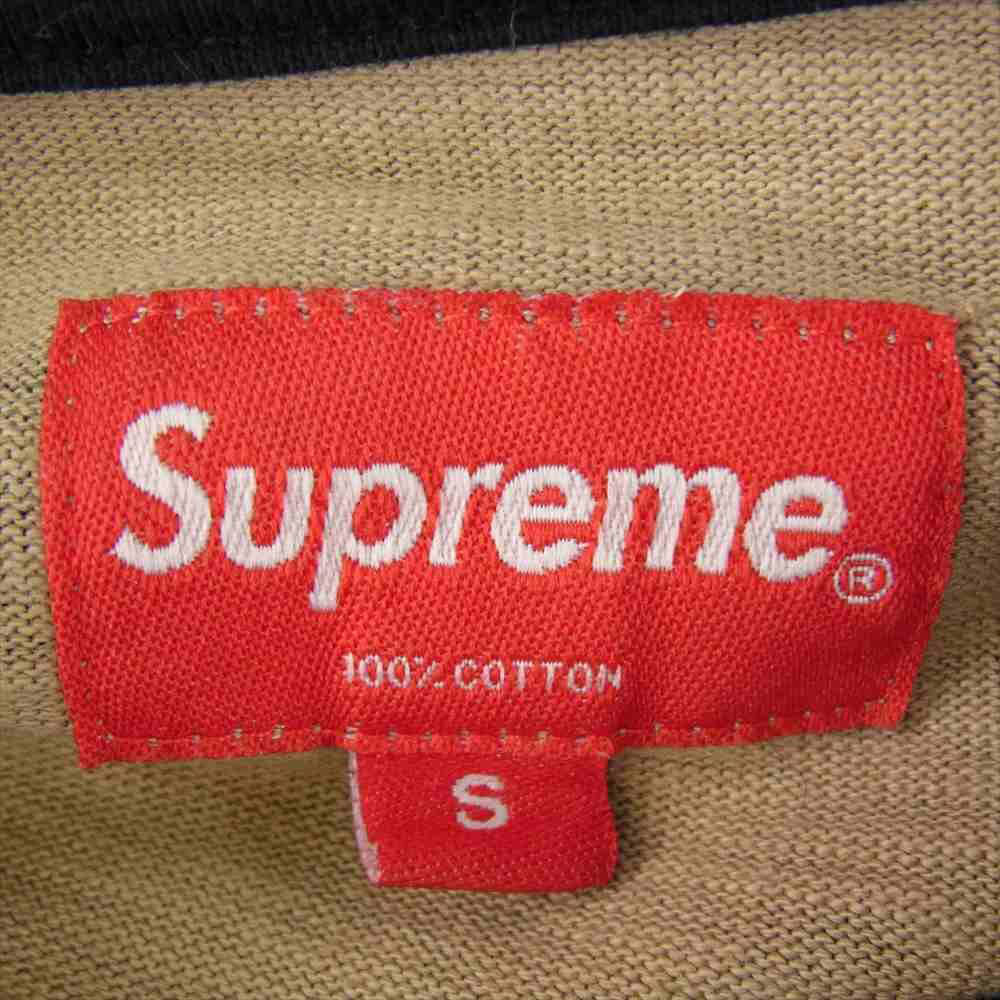 Supreme シュプリーム 19AW Supreme L/S Pocket TEE Tribal Camo ロングスリーブ ポケット Tシャツ カットソー 長袖 トライバルカモ カーキ系 S【中古】