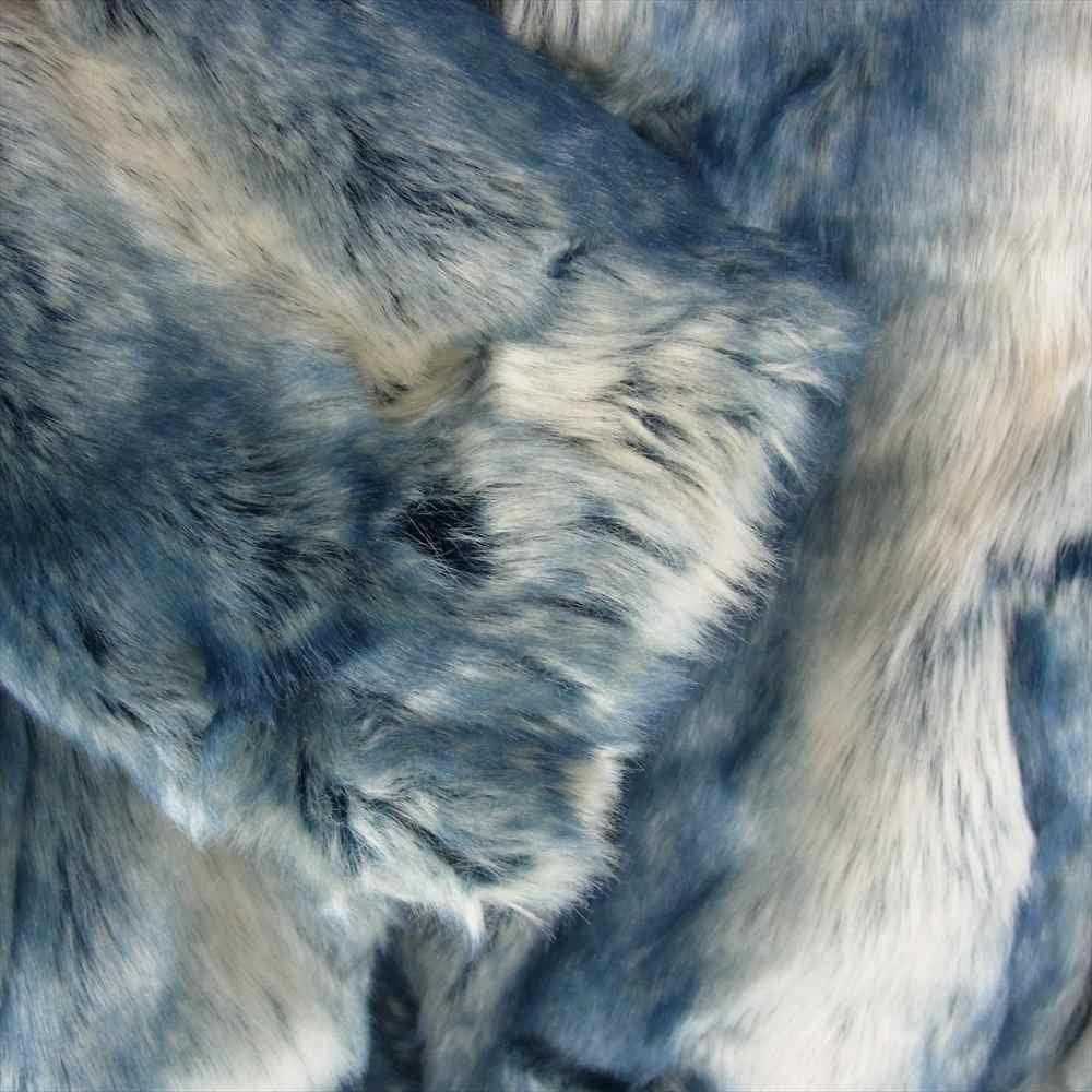 Supreme シュプリーム 20AW Faux Fur Reversible Hooded Jacket フェイク ファー リバーシブル フーデッド ジャケット インディゴブルー系 S【中古】