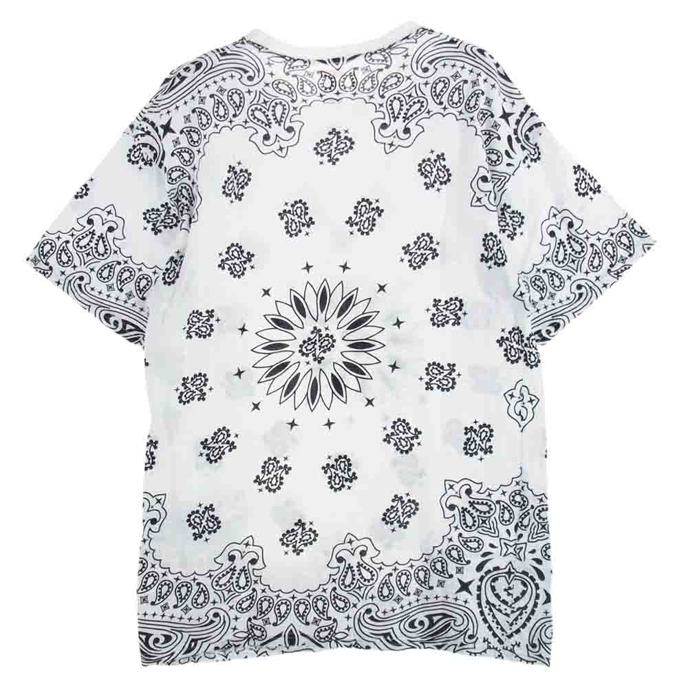 Supreme シュプリーム 22AW Hanes ヘインズ Bandana Tagless Tees バンダナ 半袖 Tシャツ コットン ホワイト系 M【中古】