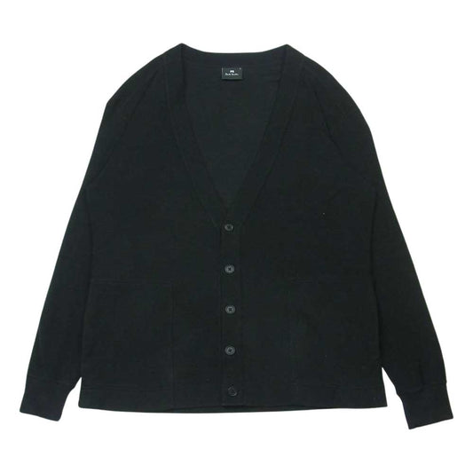 Paul Smith ポール・スミス コットン ニット カーディガン 中国製 ブラック系 L【中古】