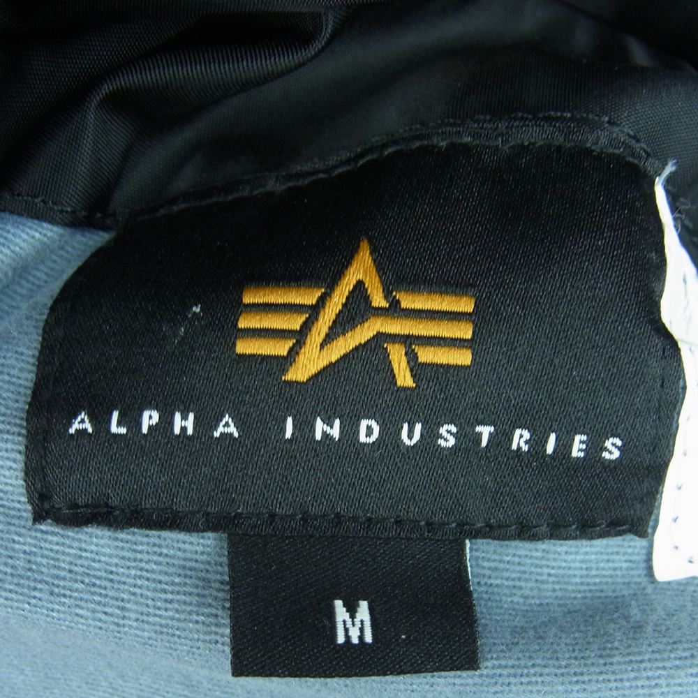 ALPHA アルファ 20004-401 MA-1 中綿 ブルゾン ミリタリー ジャケット ナイロン 中国製 ブラック系 M【中古】