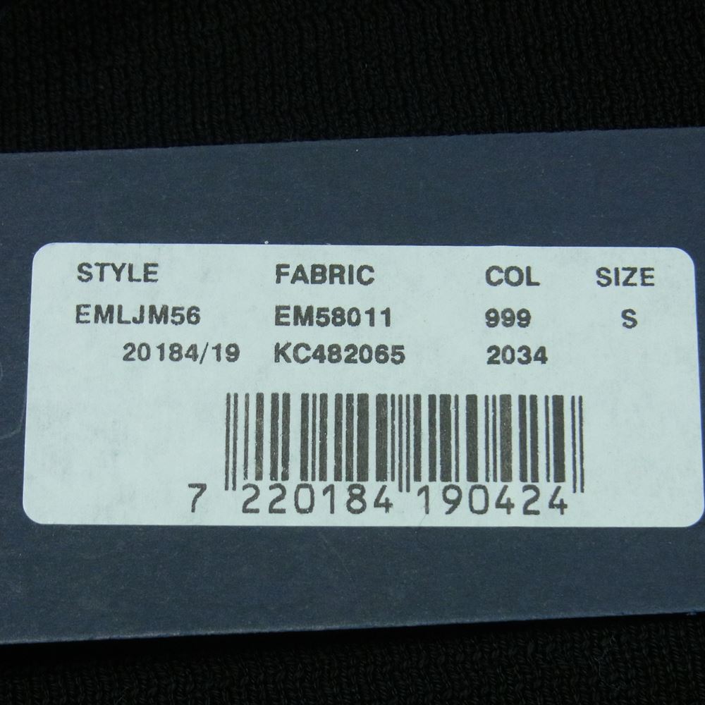 LARDINI ラルディーニ EM58011 2B ブートニエール コットン ニット ジャケット イタリア製 ブラック系 S【新古品】【未使用】【中古】