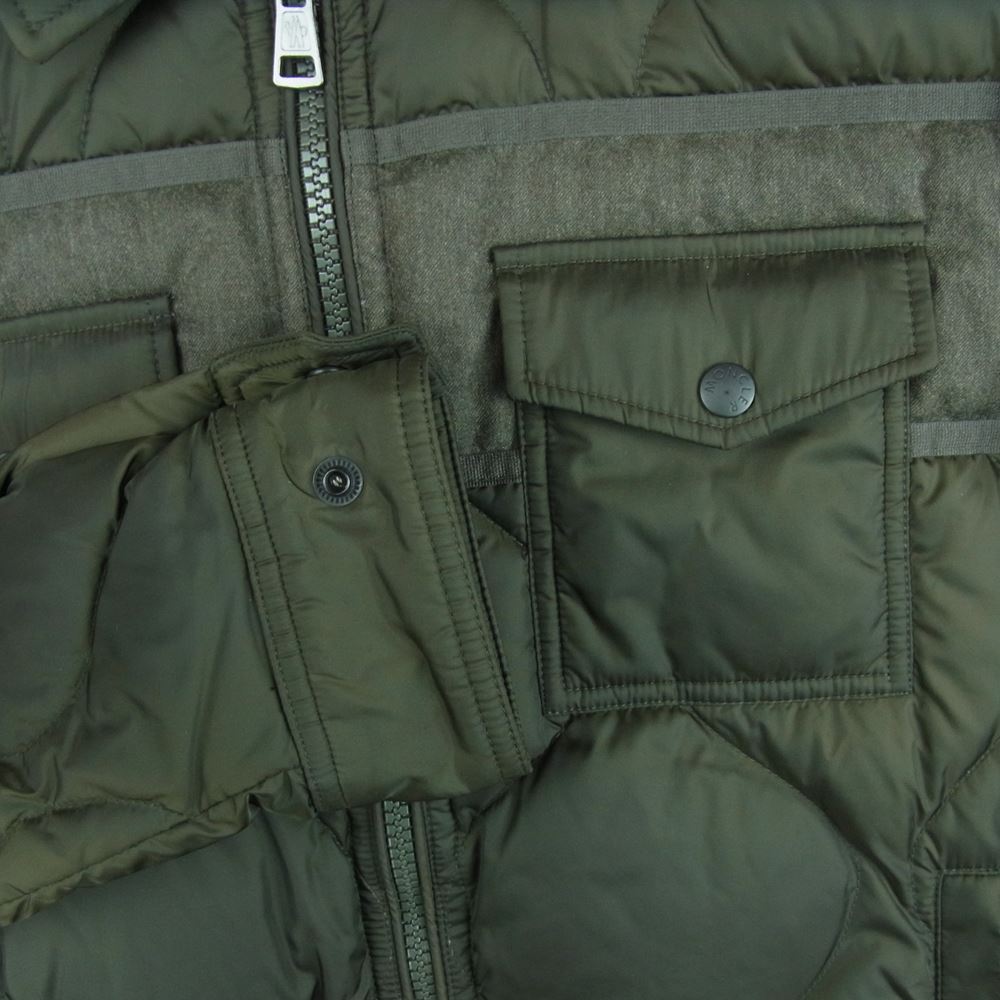 MONCLER モンクレール STEPHAN ステファン ダウン ジャケット ルーマニア製 ダークカーキ系 1【中古】