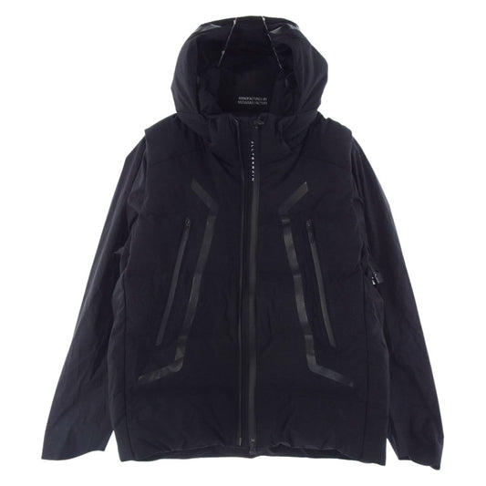 DESCENTE デサント DAMSGK35U ALLTERRAIN 水沢 DOWN VEST DUALITY ダウン ベスト デュアリティー 2WAY ジャケット ブラック系 L【中古】