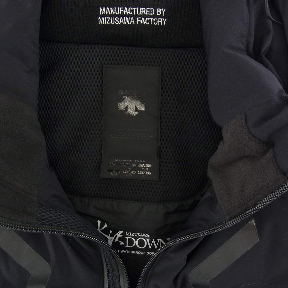 DESCENTE デサント DAMSGK35U ALLTERRAIN 水沢 DOWN VEST DUALITY ダウン ベスト デュアリティー 2WAY ジャケット ブラック系 L【中古】
