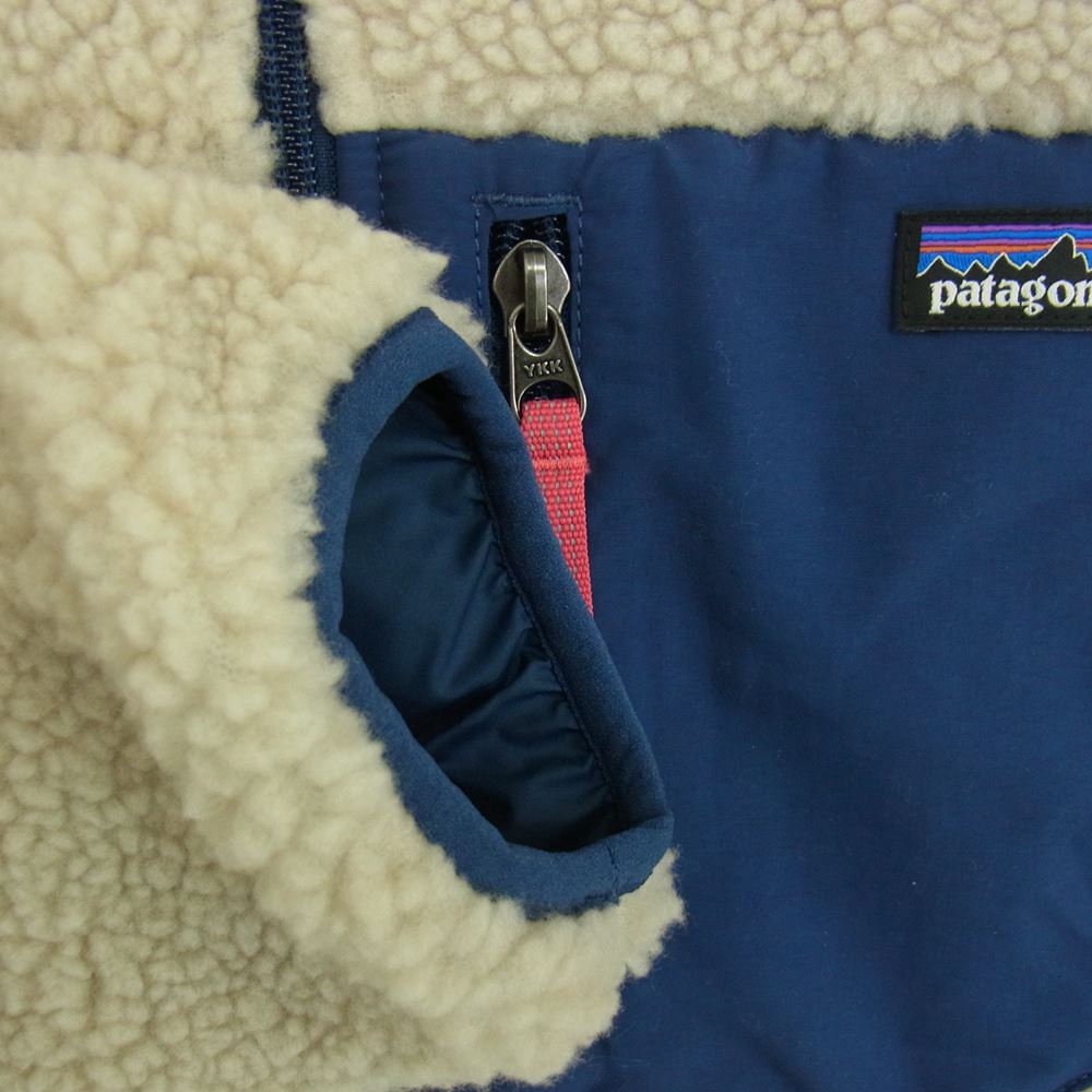 patagonia パタゴニア 65625 K’s キッズ Retro-X レトロX フリース ジャケット オフホワイト系 XL【新古品】【未使用】【中古】