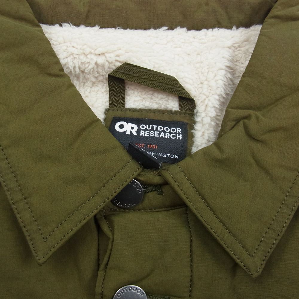 アウトドアリサーチ LINED CHORE JACKET ラインドチョアジャケット ボアジャケット カーキ系 M【中古】