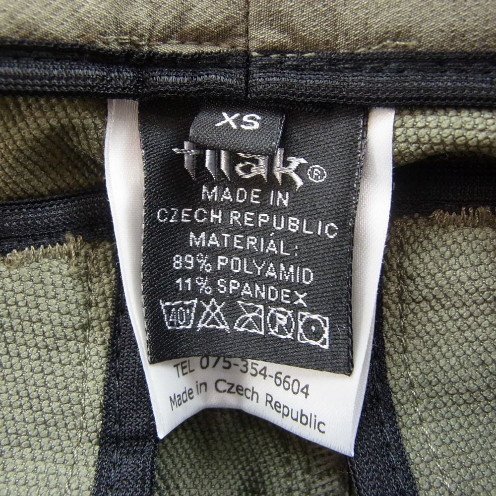 TILAK ティラック POUTNIK MONK PANTS モンクパンツ ストレッチテーパードパンツ カーキ カーキ系 グリーン系 XS【美品】【中古】