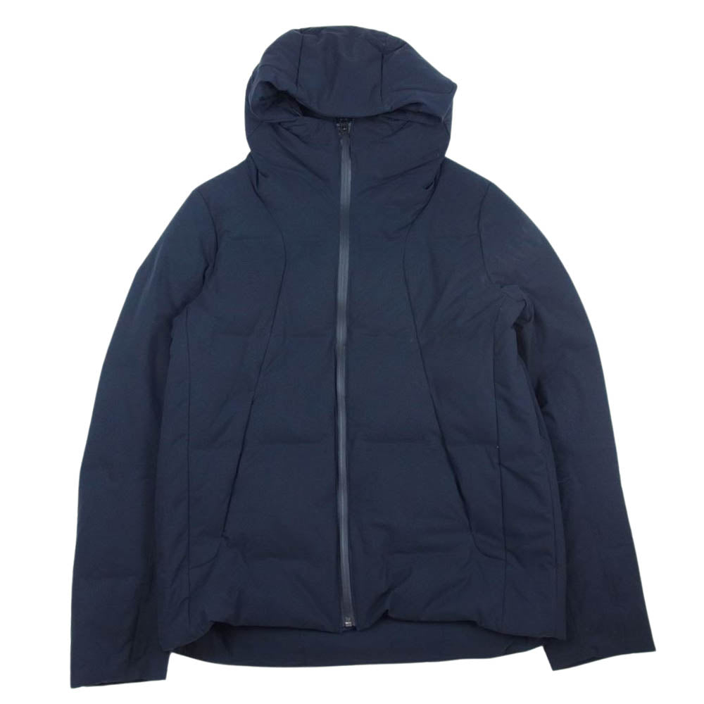 DESCENTE デサント ALLTERAIN 水沢ダウン Shuttle シャトル ダウンジャケット ダウンパーカー フーディ ブラック系 ブルー系 S【中古】