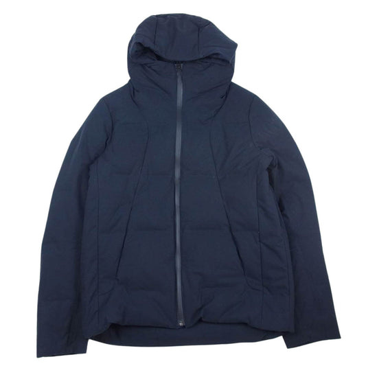 DESCENTE デサント ALLTERAIN 水沢ダウン Shuttle シャトル ダウンジャケット ダウンパーカー フーディ ブラック系 ブルー系 S【中古】