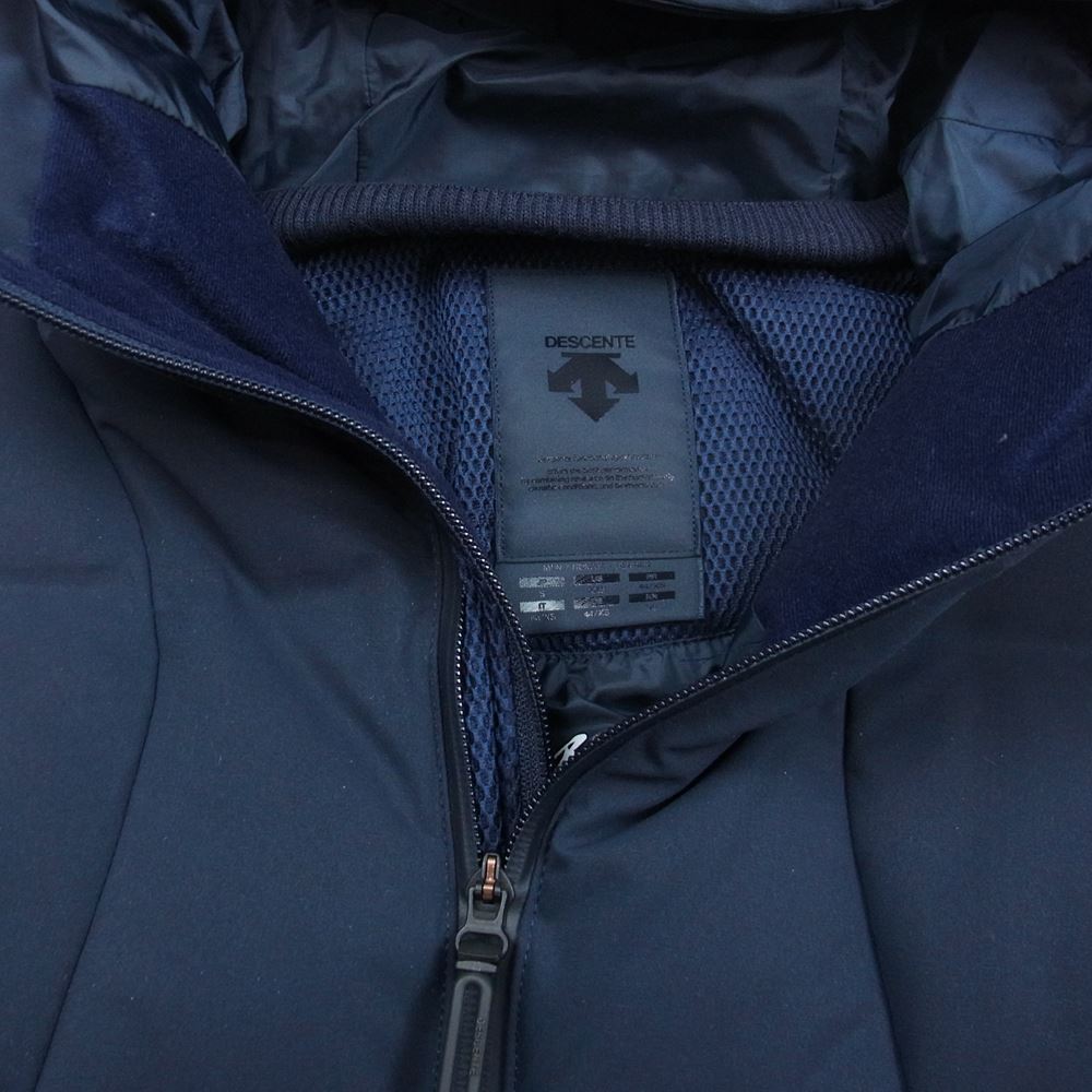 DESCENTE デサント ALLTERAIN 水沢ダウン Shuttle シャトル ダウンジャケット ダウンパーカー フーディ ブラック系 ブルー系 S【中古】