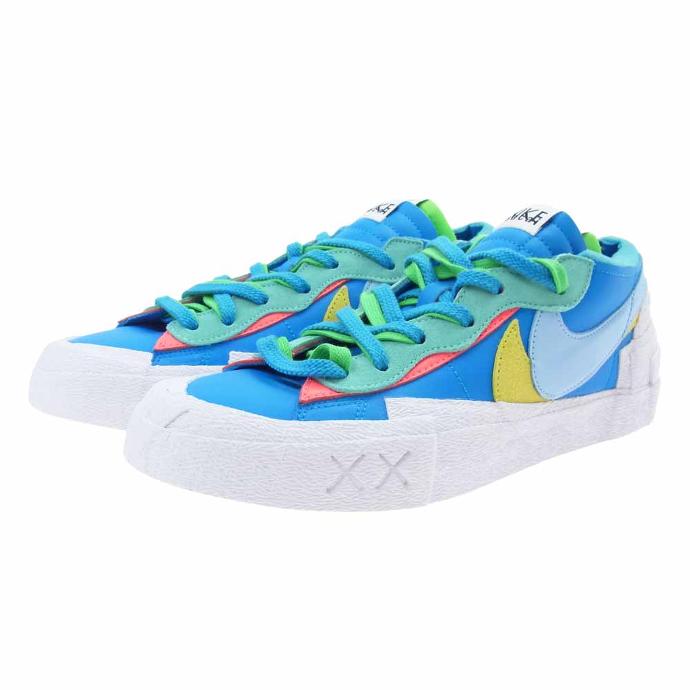 NIKE ナイキ DM7901 200 × KAWS × sacai カウズ サカイ BLAZER LOW 4colors ブレーザー ロー マルチカラー系 28cm【新古品】【未使用】【中古】