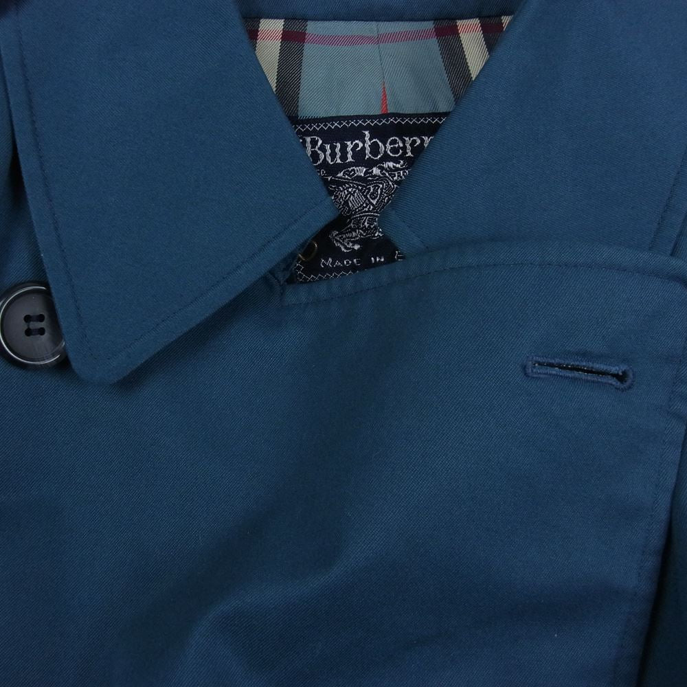 BURBERRY バーバリー burberrys バーバリーズ 英国製 裏地チェック トレンチコート ネイビー ネイビー系【中古】
