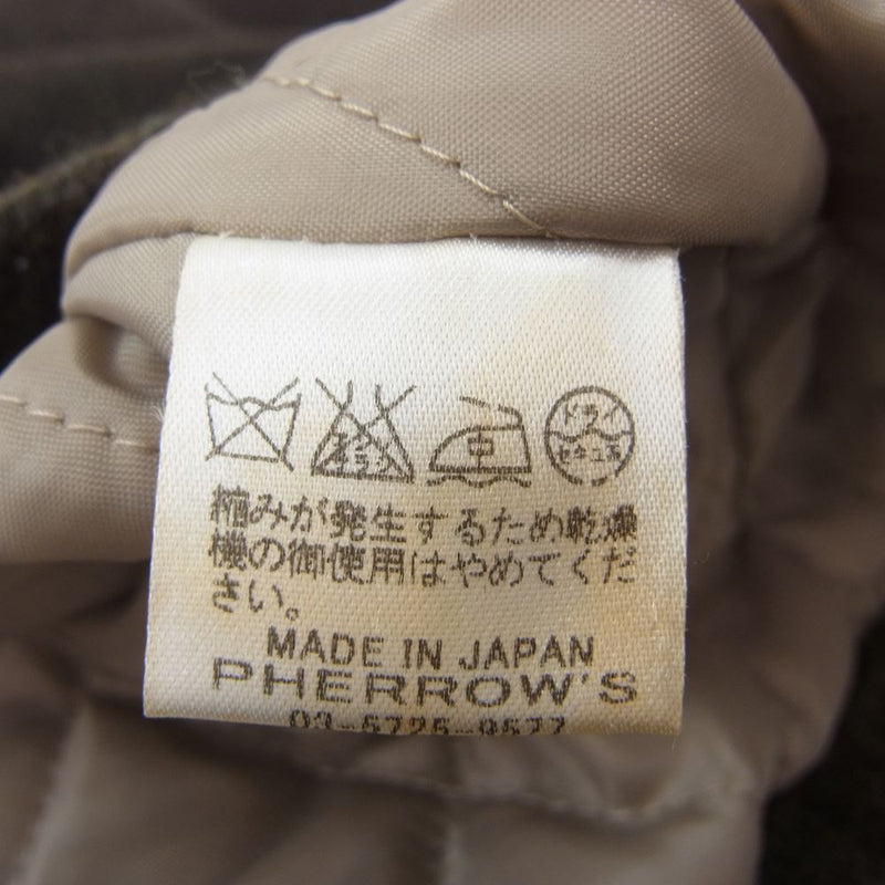 Pherrow's フェローズ U.S.N. ショールカラー ジャケット カーキ系 ME【中古】