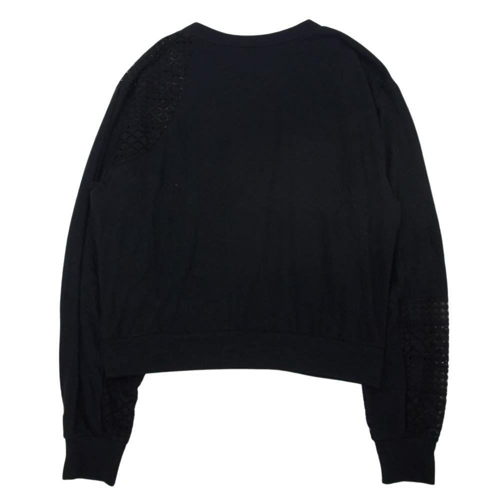 Y's Yohji Yamamoto ワイズ ヨウジヤマモト YX-T20-665 レース切替 アシンメトリー カットソー ブラック系 2【中古】