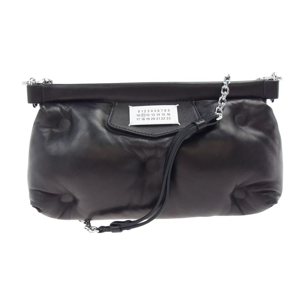 MAISON MARGIELA メゾンマルジェラ S56WF0160 P4300 Glam Slam グラムスラム 2WAY クラッチ チェーンショルダー バムバッグ ブラック系【美品】【中古】