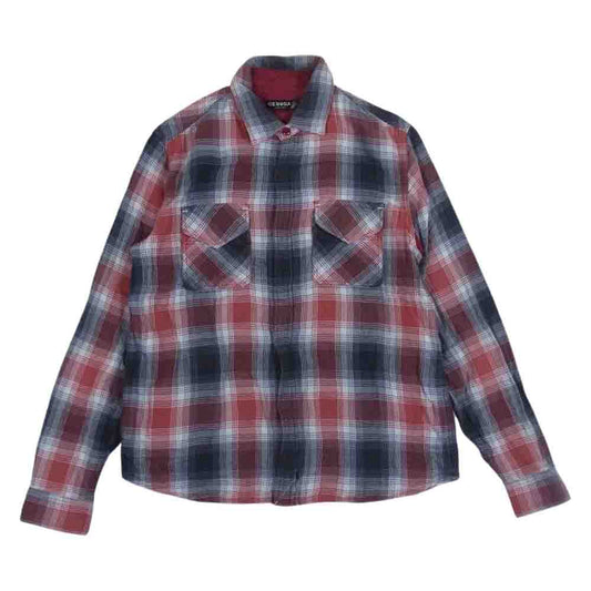 ゲルガ ネルシャツ ウール混 ネル レッド系 3【中古】