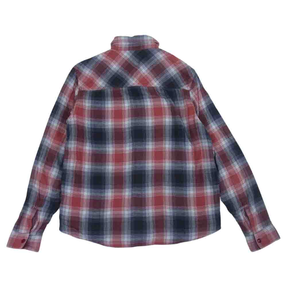 ゲルガ ネルシャツ ウール混 ネル レッド系 3【中古】