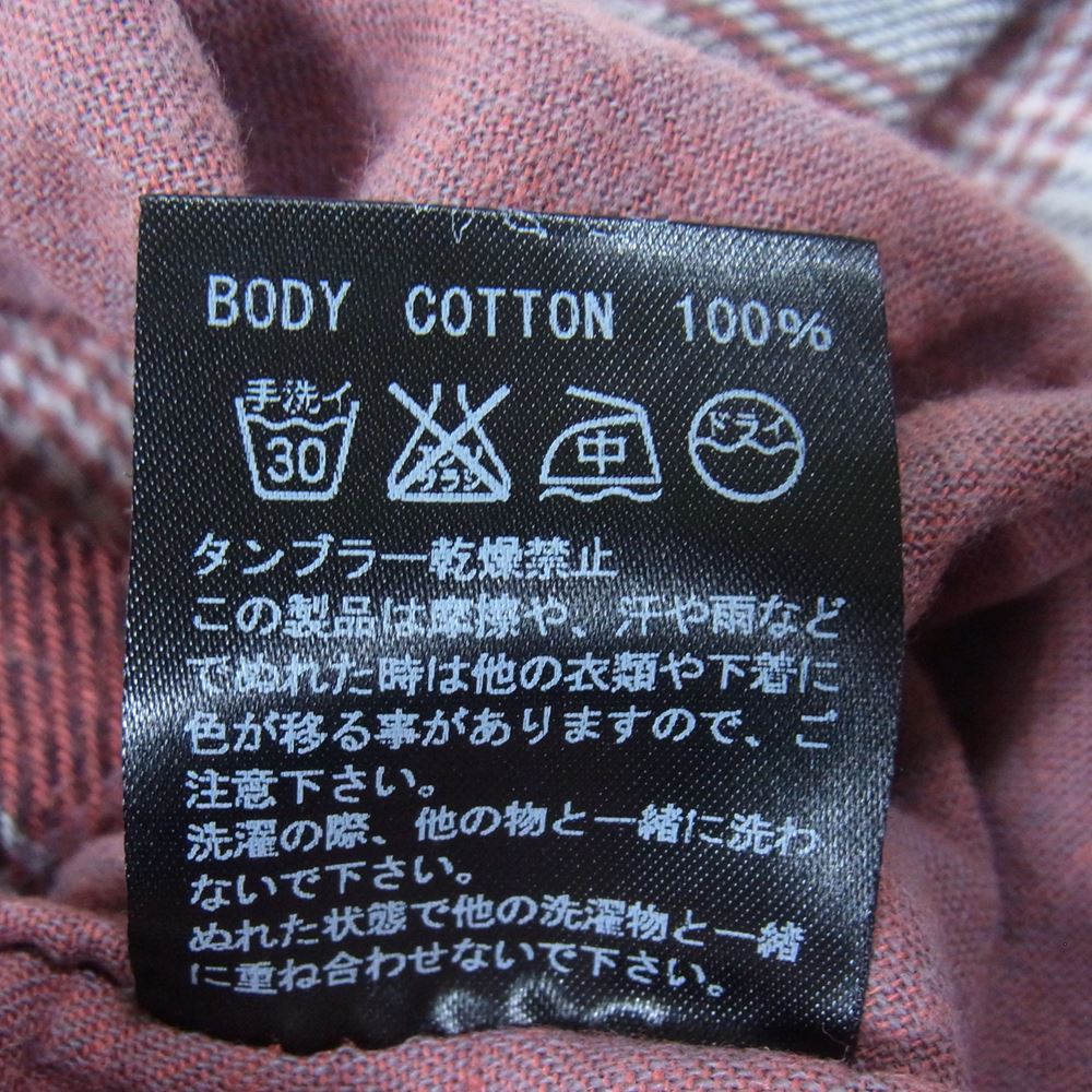 ゲルガ ネルシャツ ウール混 ネル レッド系 3【中古】