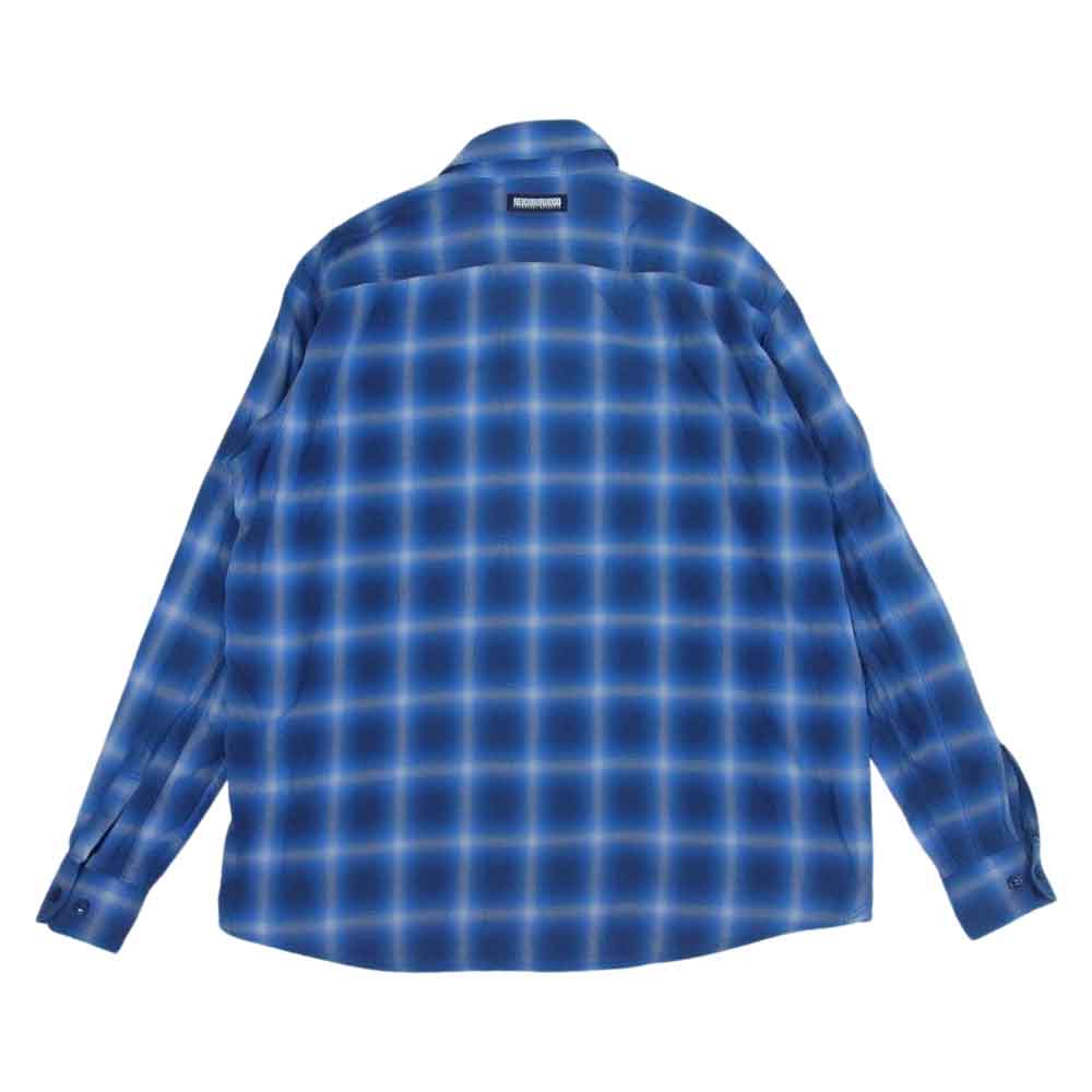 NEIGHBORHOOD ネイバーフッド ARNH-SH-02 オンブレ チェック ワーク シャツ ブルー系 M【中古】