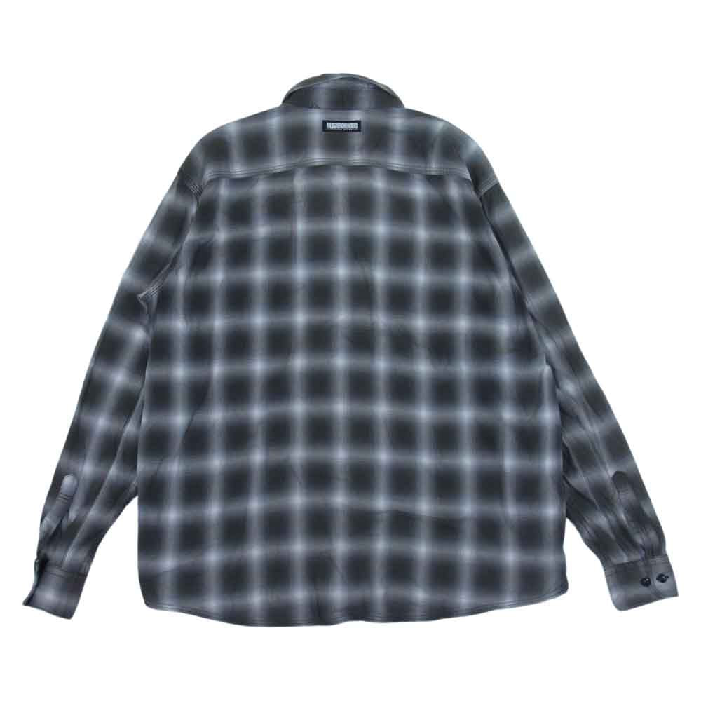 NEIGHBORHOOD ネイバーフッド ARNH-SH-02 オンブレ チェック ワーク シャツ グレー系 M【中古】