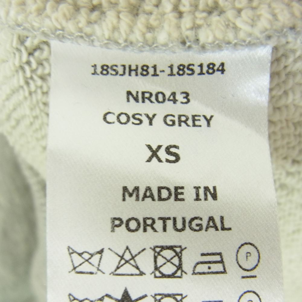 Chloe クロエ 18SJH81-18S184 Logo printed cotton jersey sweatshirt ロゴ プリント コットン スウェット グレー系 XS【中古】