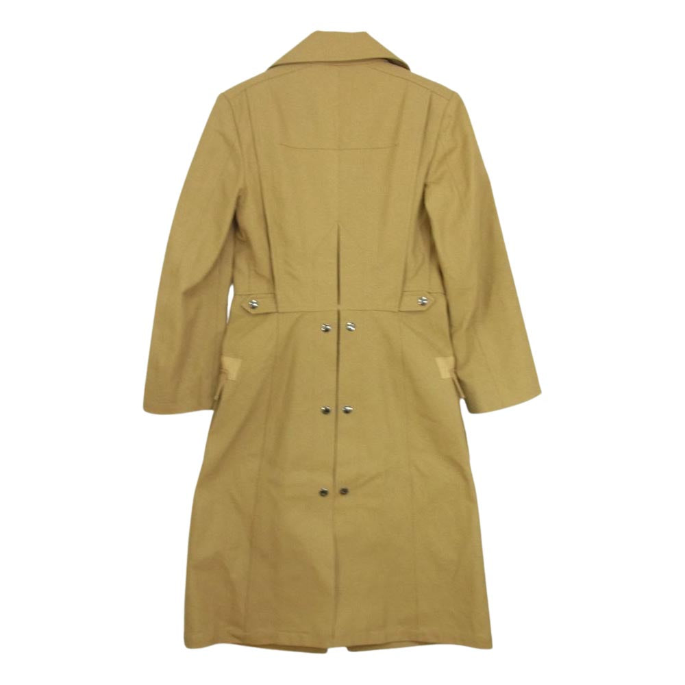 Chloe クロエ ポケット コットン ロング コート ブラウン系 36【中古】