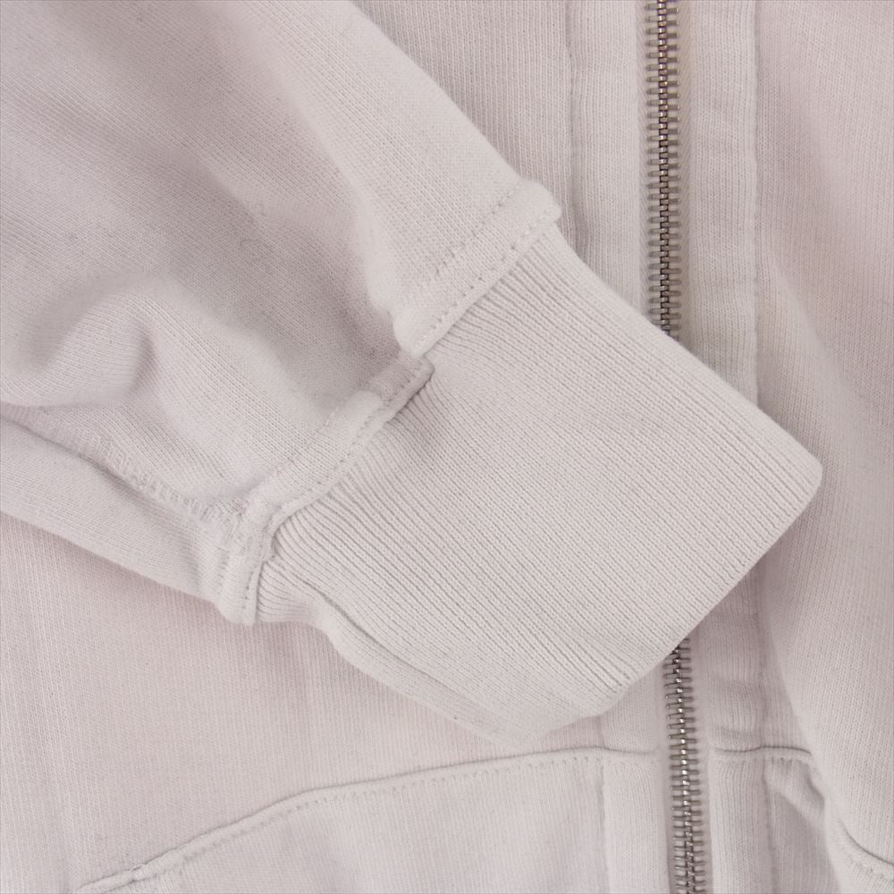 OFF-WHITE オフホワイト × UNDERCOVER アンダーカバー 19AW SKELETON RVRS ZIP HOODIE リバーシブル ジップ パーカー ホワイト系 L【中古】