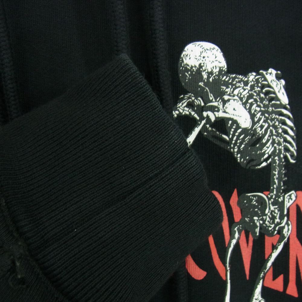 OFF-WHITE オフホワイト × UNDERCOVER アンダーカバー 19AW SKELETON REVERSE HOODIE リバーシブル パーカー ブラック系 L【中古】