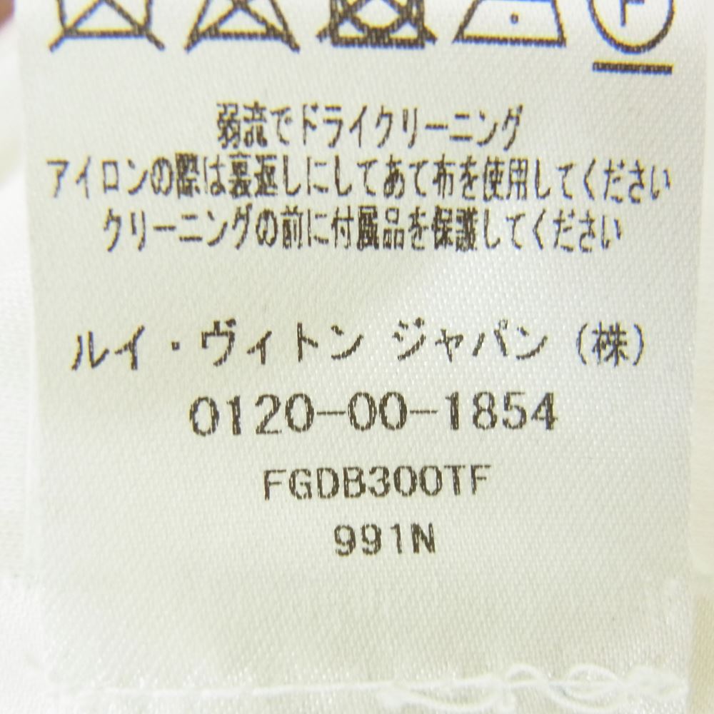 LOUIS VUITTON ルイ・ヴィトン 19SS FGDB300TF　 Printed Tshirt With Gel Patch ジェルパッチ プリント Tシャツ長袖 カットソー ホワイト系 M【中古】