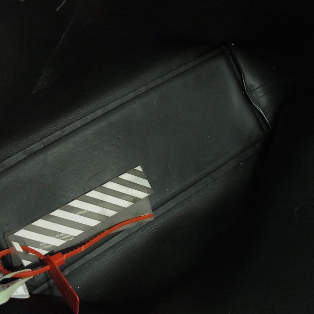 OFF-WHITE オフホワイト BINDER CLIP バインダークリップ 2WAY ショルダー トート バッグ ブラック系【中古】