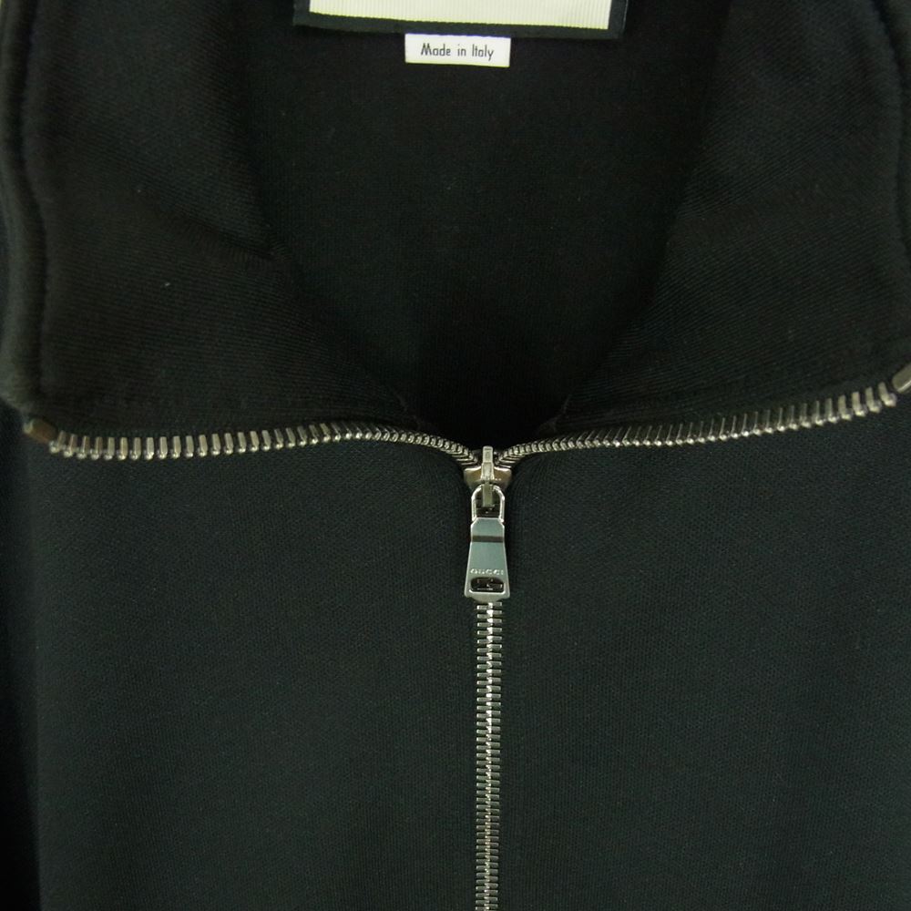 GUCCI グッチ サイドライン テクニカル ジャージー トラック ブルゾン ジャケット ブラック系 XL【中古】
