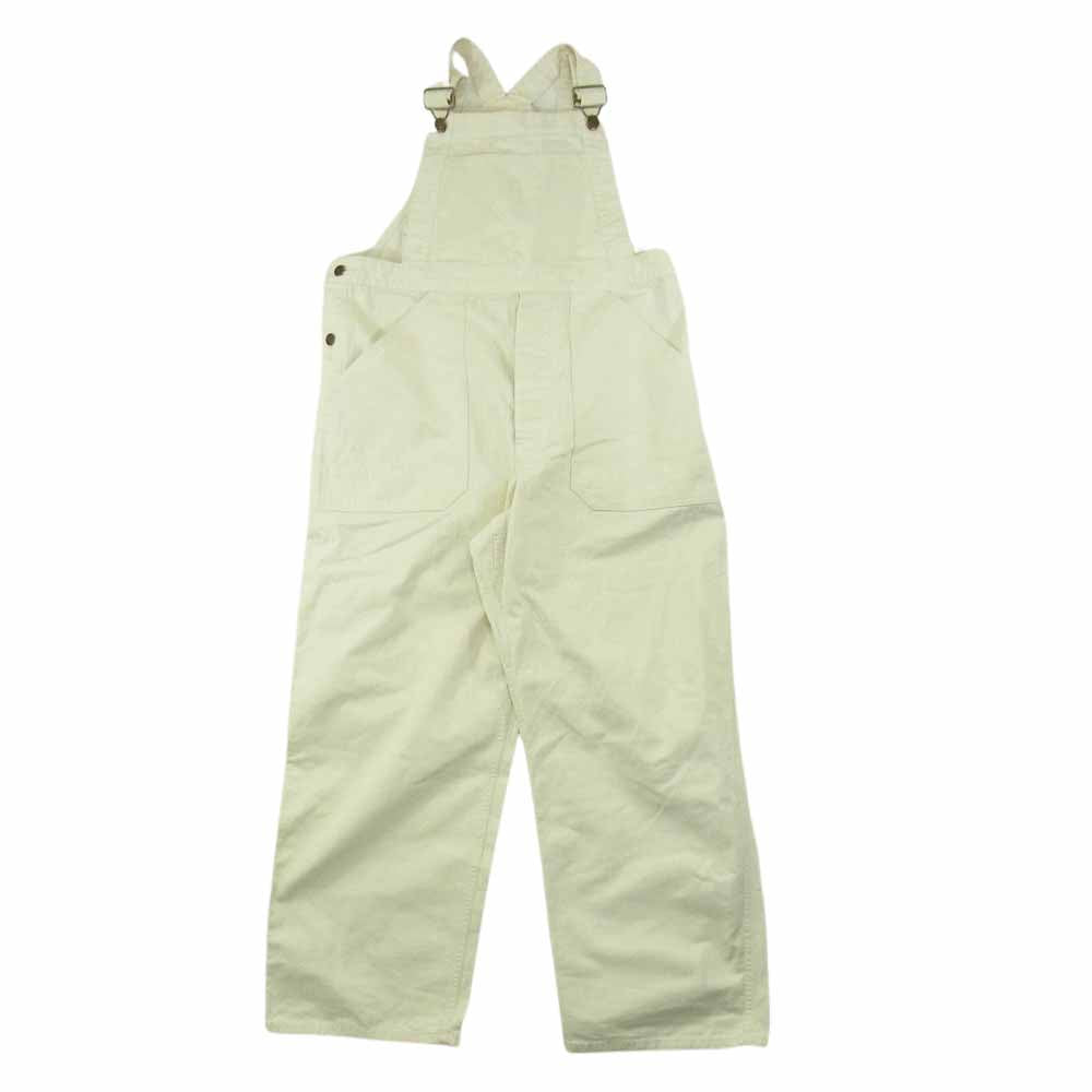 シンゾーン 21AMSPA03 BIG OVERALL ヘリンボーン ビッグ オーバーオール オフホワイト系 34【中古】
