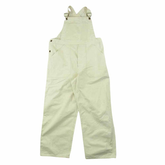 シンゾーン 21AMSPA03 BIG OVERALL ヘリンボーン ビッグ オーバーオール オフホワイト系 34【中古】
