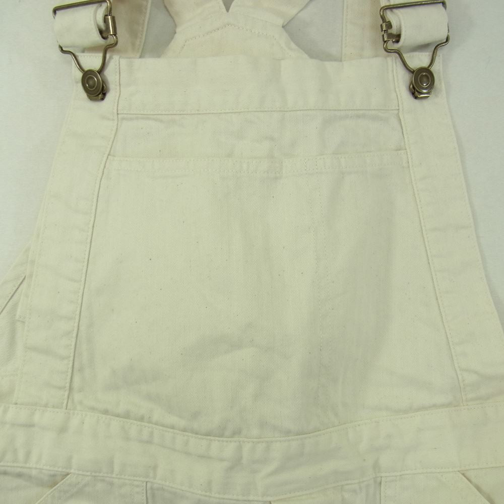 シンゾーン 21AMSPA03 BIG OVERALL ヘリンボーン ビッグ オーバーオール オフホワイト系 34【中古】